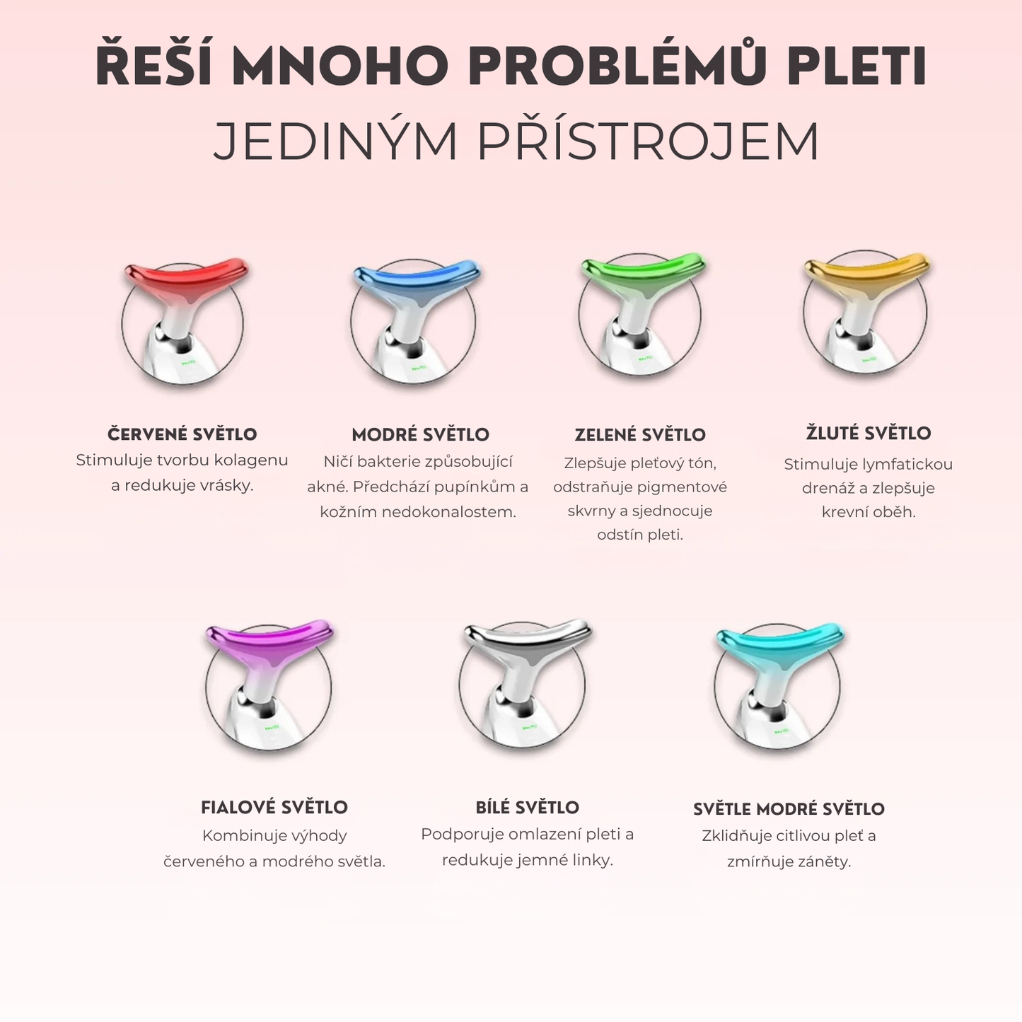 GLOWLANE – Pleťový přístroj s LED technologií 7v1